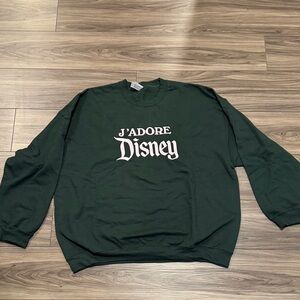 J'Adore Disney Dark Green Crewneck Sweatshirt